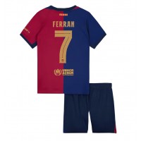 Maglie da calcio Barcelona Ferran Torres #7 Prima Maglia Bambino 2024-25 Manica Corta (+ Pantaloni corti)